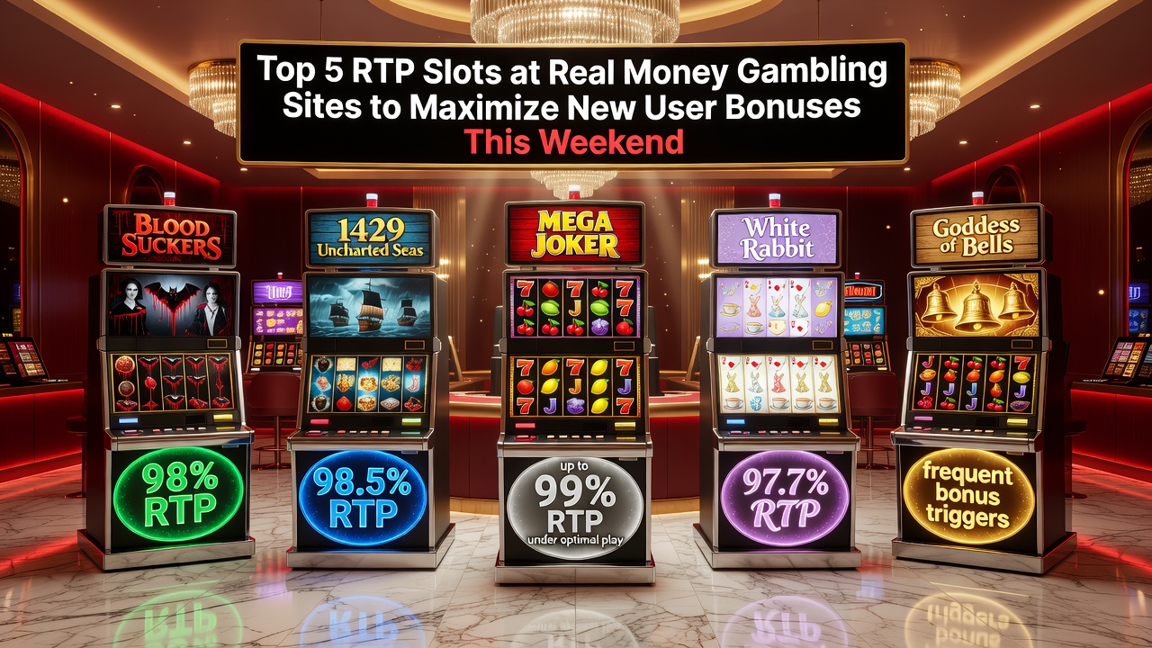 Top 5 RTP Slots at Real Money Gambling Sites to Maximize New User Bonuses This Weekend