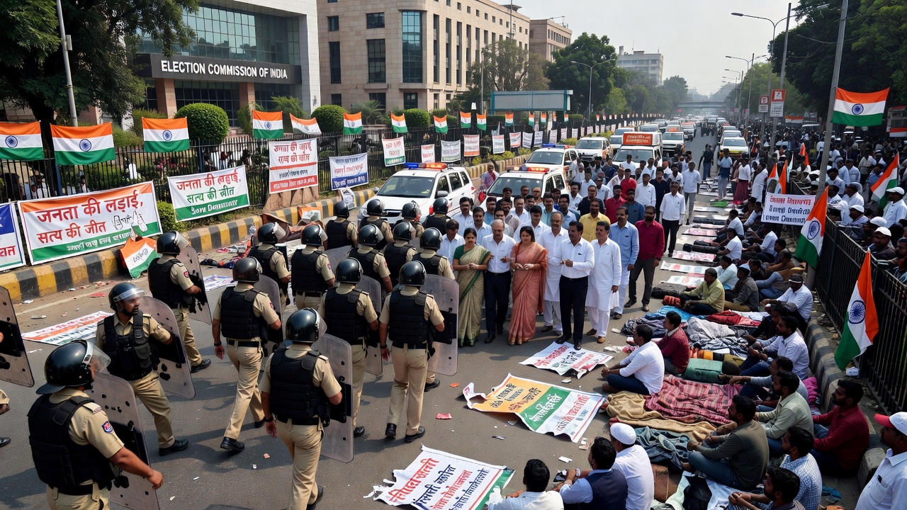 Police Clear Gandhi-Led Protest Over Indian Voter List Dispute