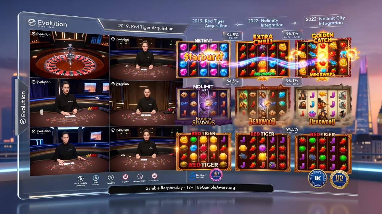 Evolution Gaming's Acquisitions Reshape Its Reach Across UK Casinos