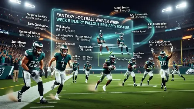 Fantasy Football Waiver Wire: Week 5 Injury Fallout Reshapes Rosters